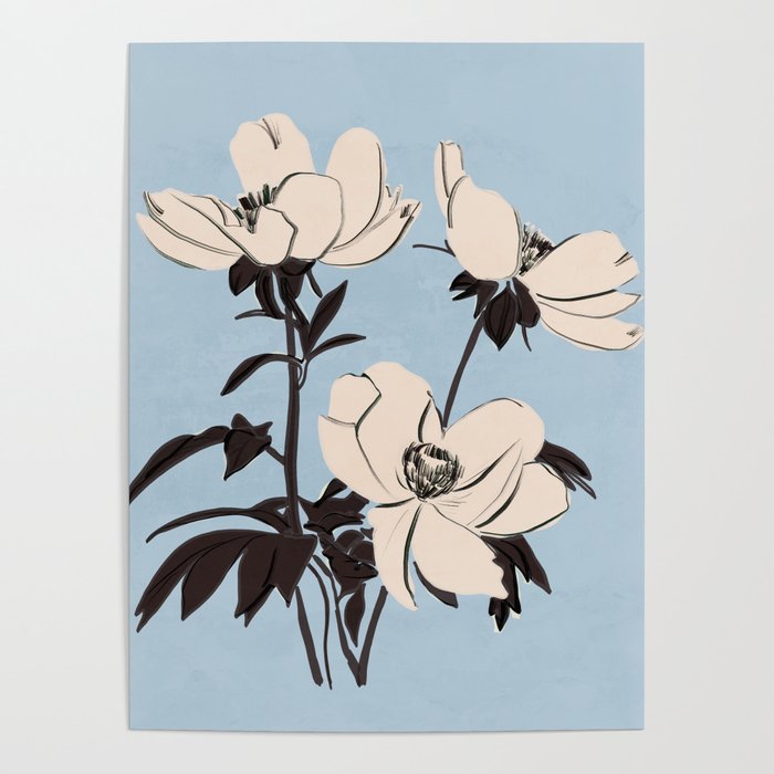 Modern Art Flowers 7 Poster Gallery Image 1