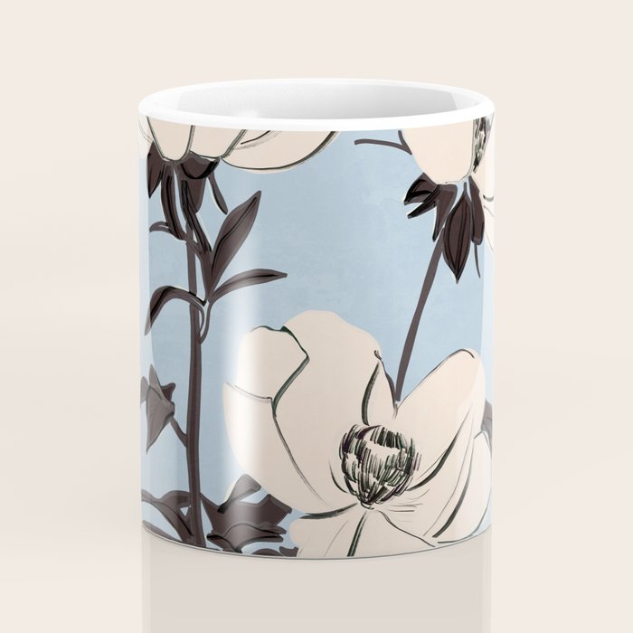 Modern Art Flowers 7 Coffee Mug Gallery Image 4