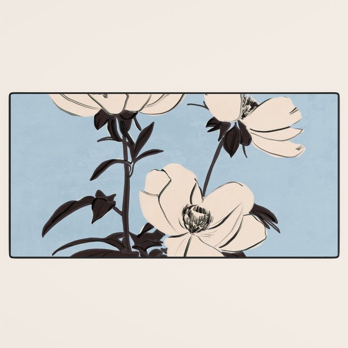 Modern Art Flowers 7 Desk Mat Gallery Image 3