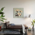 Modern Art Flowers 7 Wood Wall Art Gallery Image 2