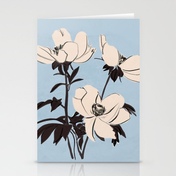 Modern Art Flowers 7 Stationery Card Gallery Image 2