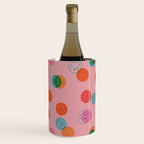 Smiley Face Stamp Print in Pink Wine Chiller Gallery Image 1