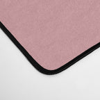 Smiley Face Stamp Print in Pink Desk Mat Gallery Image 4