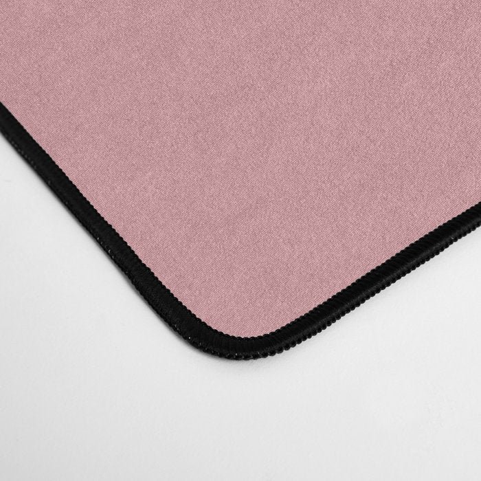 Smiley Face Stamp Print in Pink Desk Mat Gallery Image 4