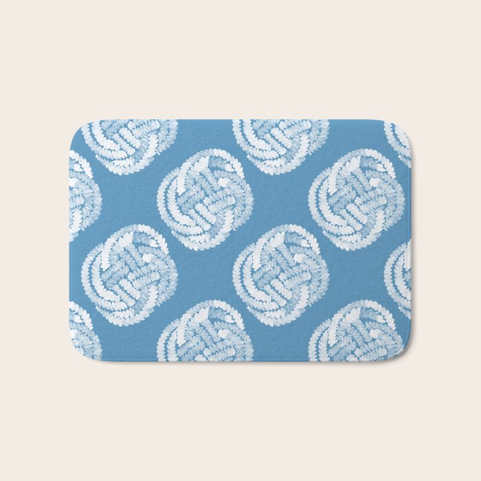 Coastal Knot Interlacing Bath Mat Gallery Image 1