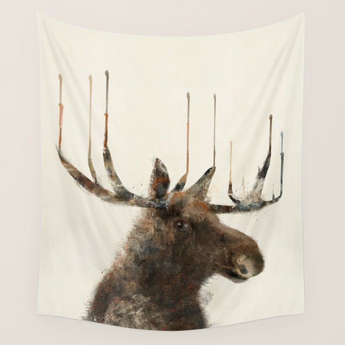 the moose Wall Tapestry Gallery Image 1