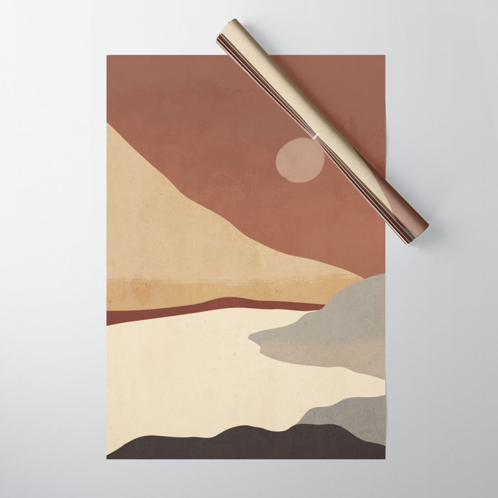 Minimal Art Landscape 10 Wrapping Paper Gallery Image 1