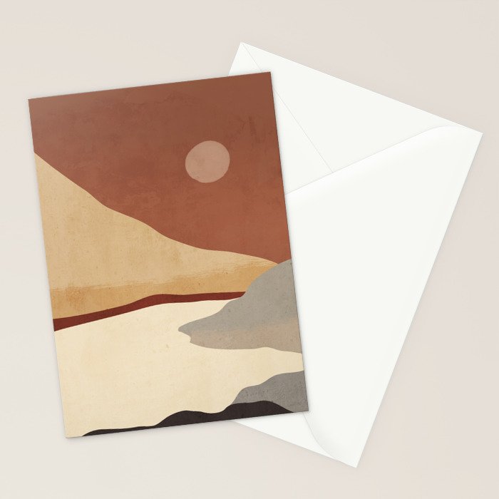 Minimal Art Landscape 10 Stationery Card Gallery Image 2