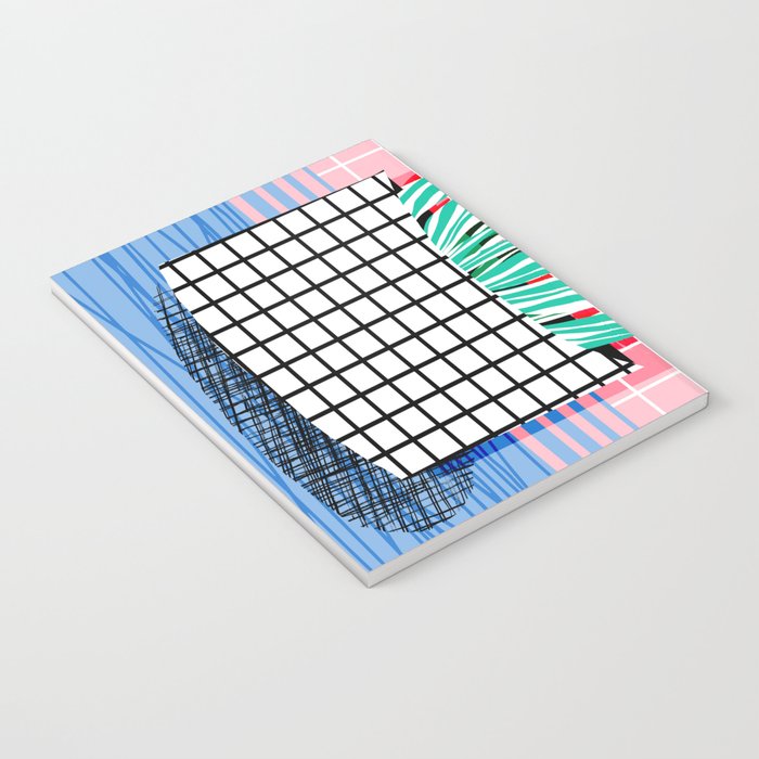 Glam - pop art memphis neon house plants throwback retro 80s style cool brooklyn style minimalism Notebook Gallery Image 3