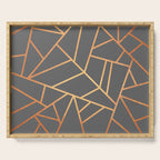 Copper And Grey Serving Tray Gallery Image 1