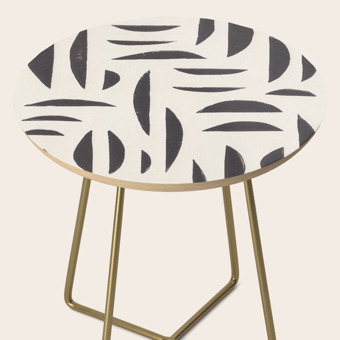 Linocut Abstract #4 Side Table Gallery Image 2