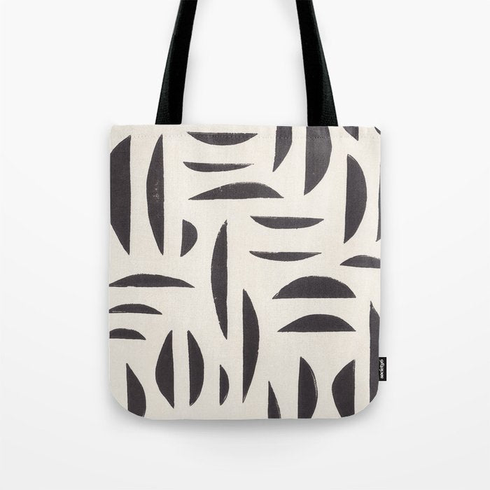 Linocut Abstract #4 Tote Bag Gallery Image 1