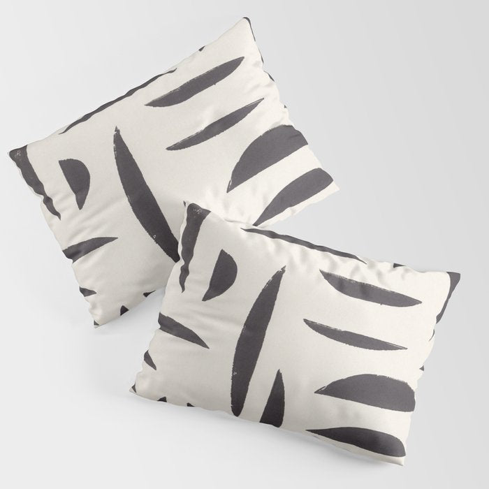 Linocut Abstract #4 Pillow Sham Gallery Image 3