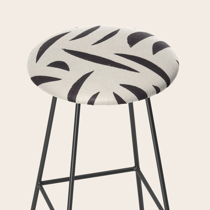 Linocut Abstract #4 Stool Gallery Image 2