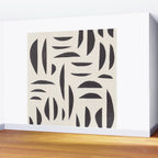 Linocut Abstract #4 Wall Mural Gallery Image 2