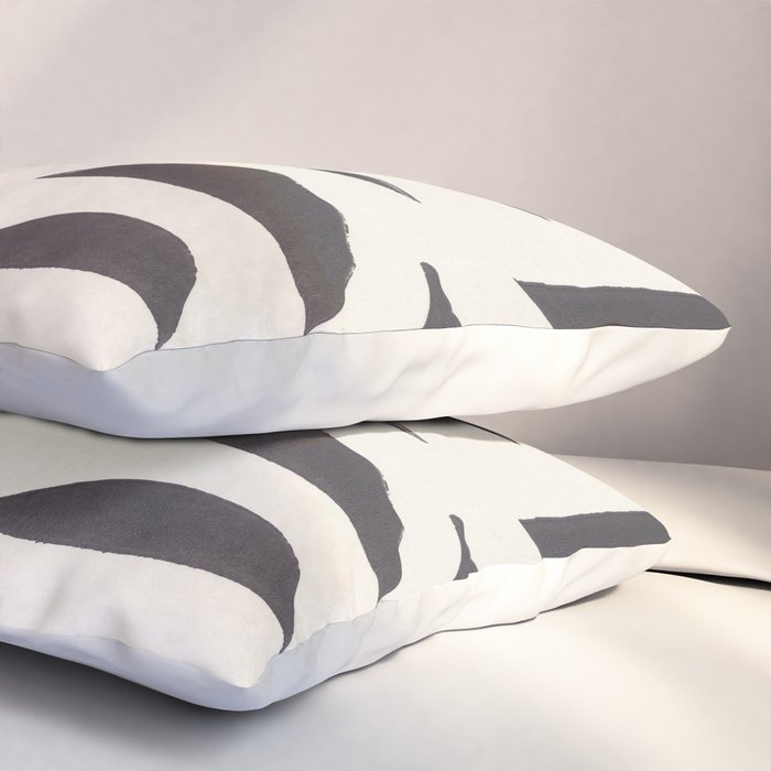 Linocut Abstract #4 Pillow Sham Gallery Image 3