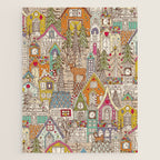vintage gingerbread town Jigsaw Puzzle Gallery Image 1