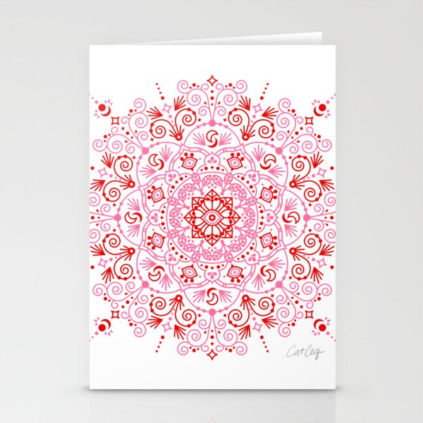 Moroccan Mandala - Valentine Palette Stationery Card Gallery Image 2