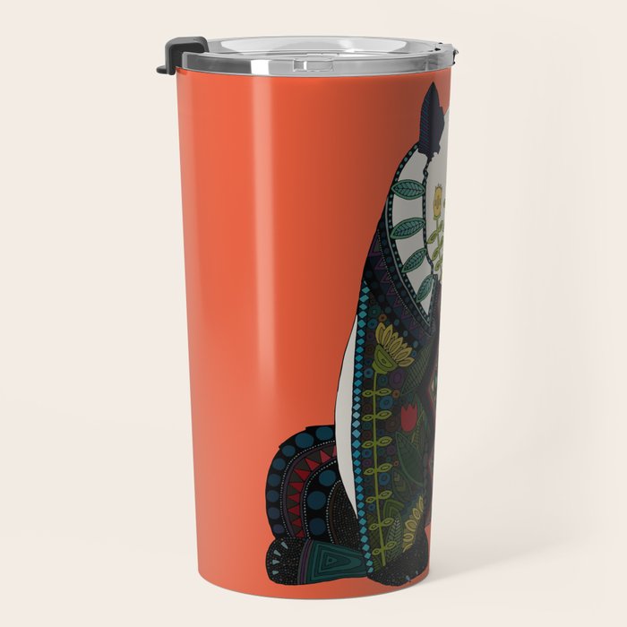 panda orange Travel Mug Gallery Image 3