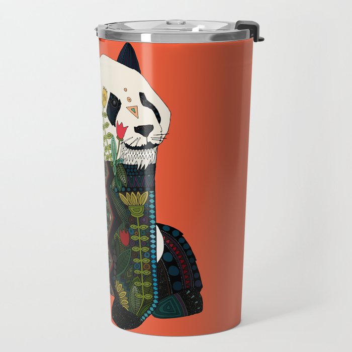 panda orange Travel Mug Gallery Image 2