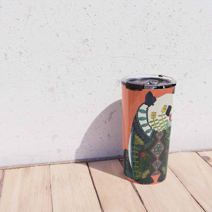 panda orange Travel Mug Gallery Image 4