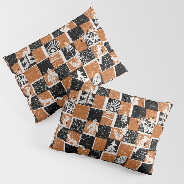 Black Forest check Pillow Sham Gallery Image 1