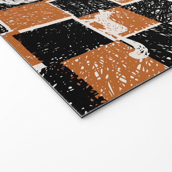 Black Forest check Welcome Mat Gallery Image 2