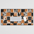 Black Forest check Desk Mat Gallery Image 1