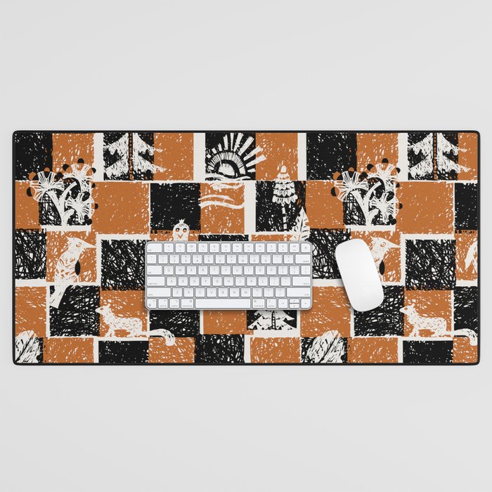 Black Forest check Desk Mat Gallery Image 1