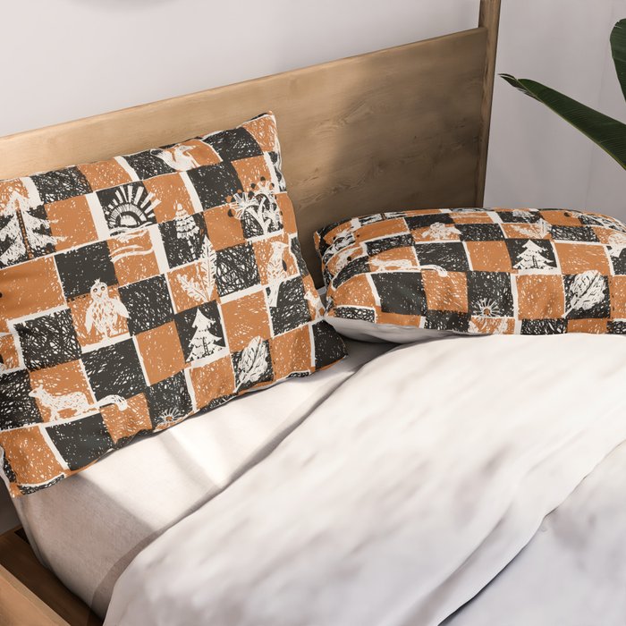 Black Forest check Pillow Sham Gallery Image 2