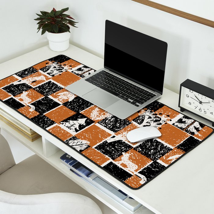 Black Forest check Desk Mat Gallery Image 2
