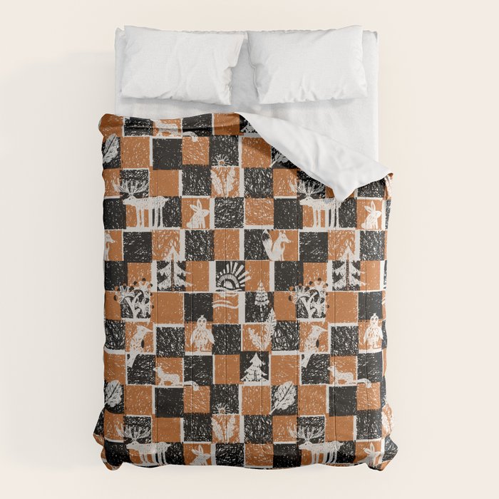 Black Forest check Comforter Gallery Image 1