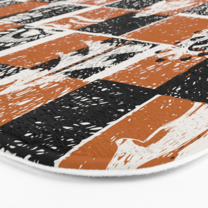 Black Forest check Bath Mat Gallery Image 3