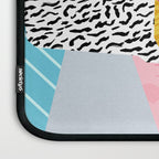 No Can Do - hipster abstract neon 1980s style memphis print palm springs socal los angeles desert Laptop Sleeve Gallery Image 3