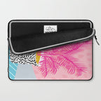 No Can Do - hipster abstract neon 1980s style memphis print palm springs socal los angeles desert Laptop Sleeve Gallery Image 2