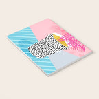 No Can Do - hipster abstract neon 1980s style memphis print palm springs socal los angeles desert Notebook Gallery Image 3