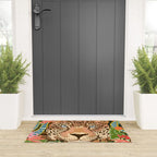 Peek A Boo Leopard Welcome Mat Gallery Image 3