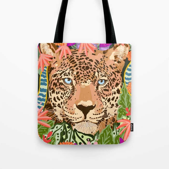Peek A Boo Leopard Tote Bag Gallery Image 1