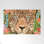 Peek A Boo Leopard Welcome Mat Gallery Image 1