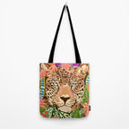 Peek A Boo Leopard Tote Bag Gallery Image 2
