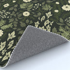 Woodland Nouveau Pattern Forest Green Rug Gallery Image 4