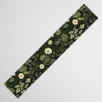 Woodland Nouveau Pattern Forest Green Table Runner Gallery Image 3
