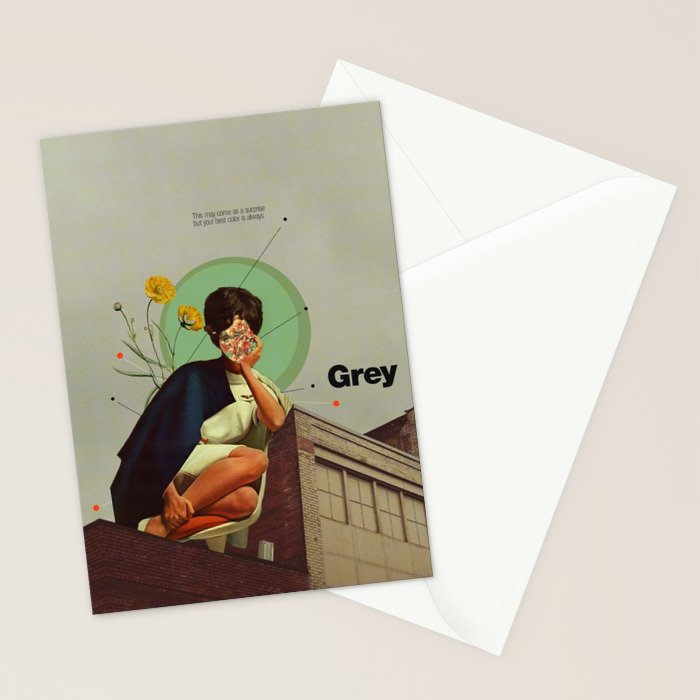 Grey Stationery Card Gallery Image 2
