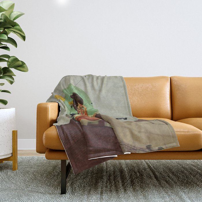 Grey Throw Blanket Gallery Image 1