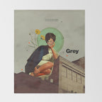 Grey Throw Blanket Gallery Image 2
