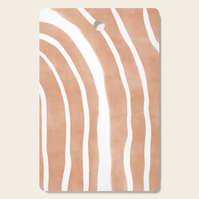 Mid-Century Line Modern Art # 64 Cutting Board Gallery Image 1