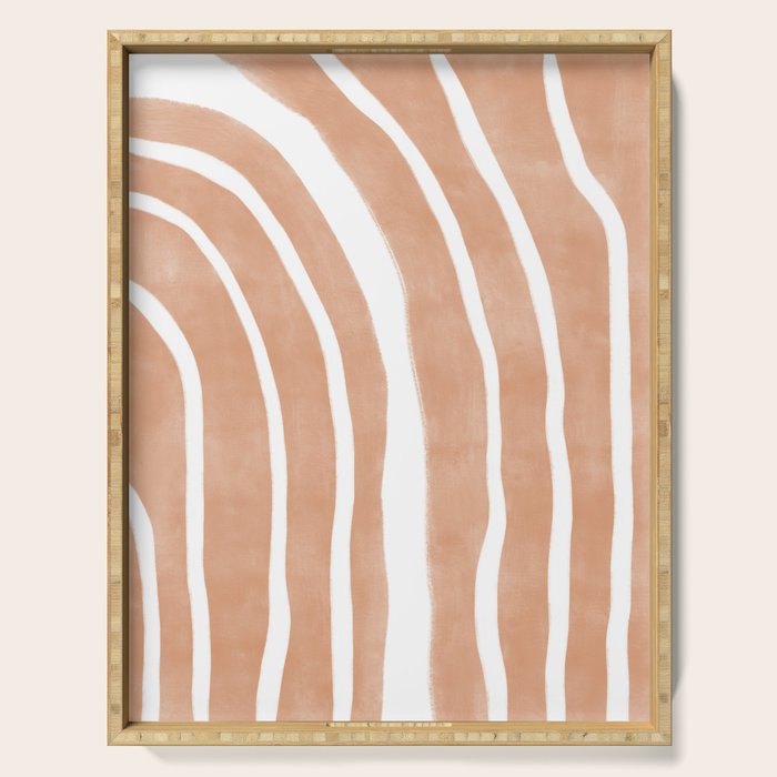 Mid-Century Line Modern Art # 64 Serving Tray Gallery Image 1