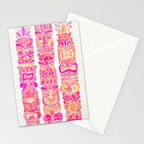 Tiki Totems - Pink Palette Stationery Card Gallery Image 2