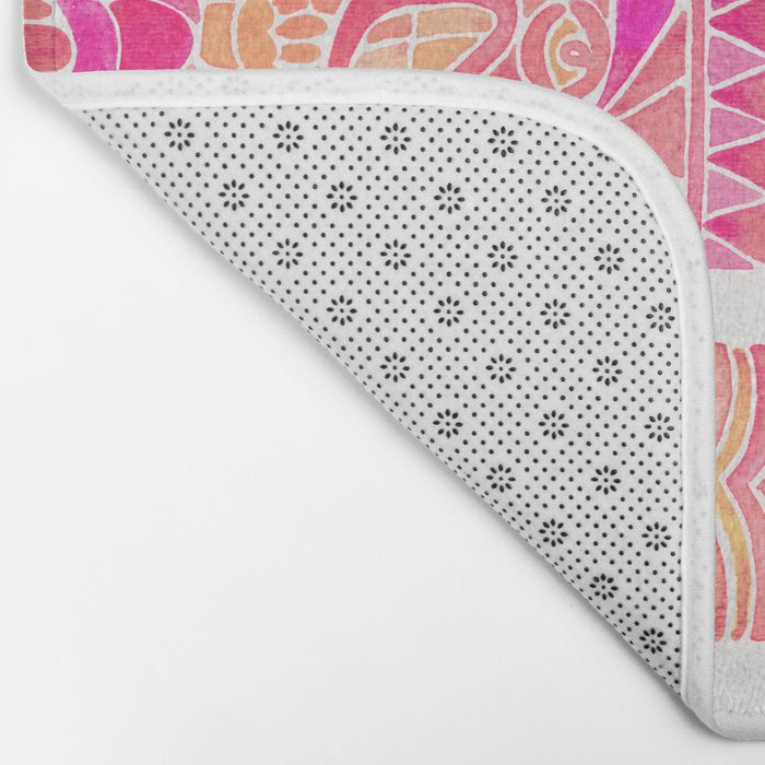 Tiki Totems - Pink Palette Bath Mat Gallery Image 2