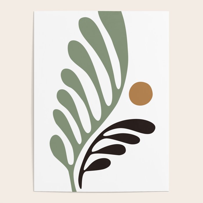 Simplicity Leaf and Sun Duo Poster Gallery Image 1